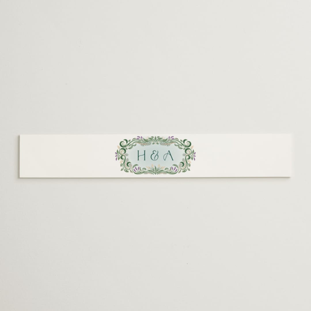"Sierra" - Belly Bands in Spruce by Paper Sun Studio - Assembled with Invitation