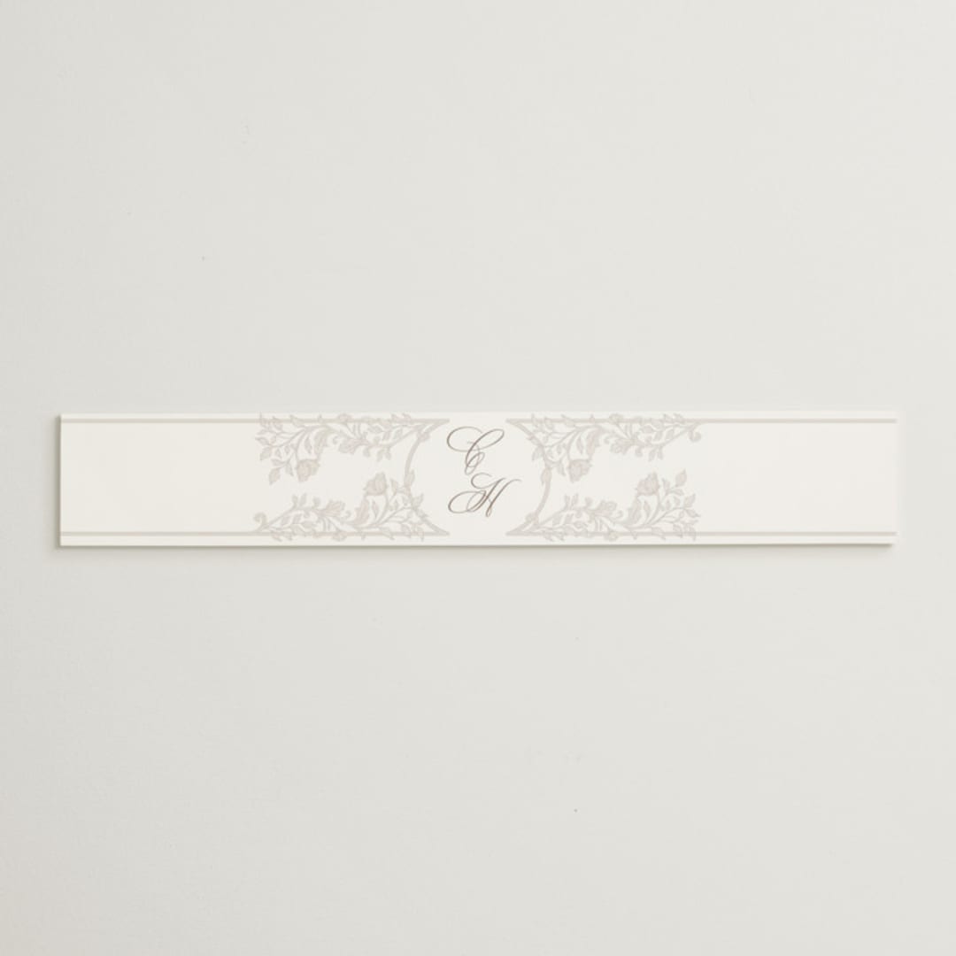 "vintage flourishes" - Belly Bands in Natural by BR Designs - Assembled with Invitation