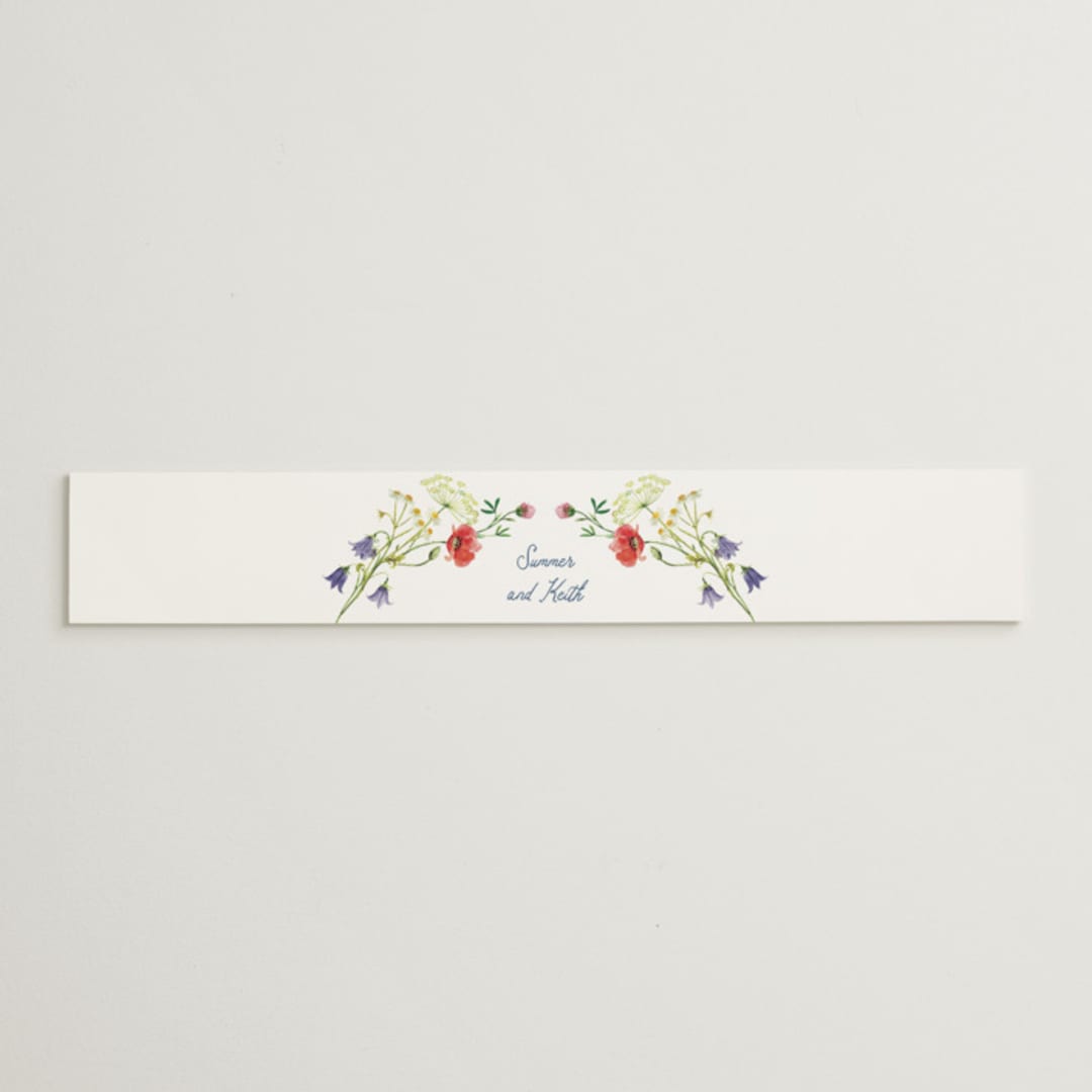 "Wildflower Romance" - Belly Bands in Ivory by frau brandt - Assembled with Invitation