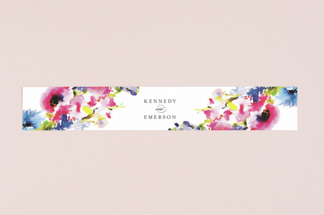 "Technicolor Flora" - Belly Bands in Poppy by Angela Marzuki - Assembled with Invitation