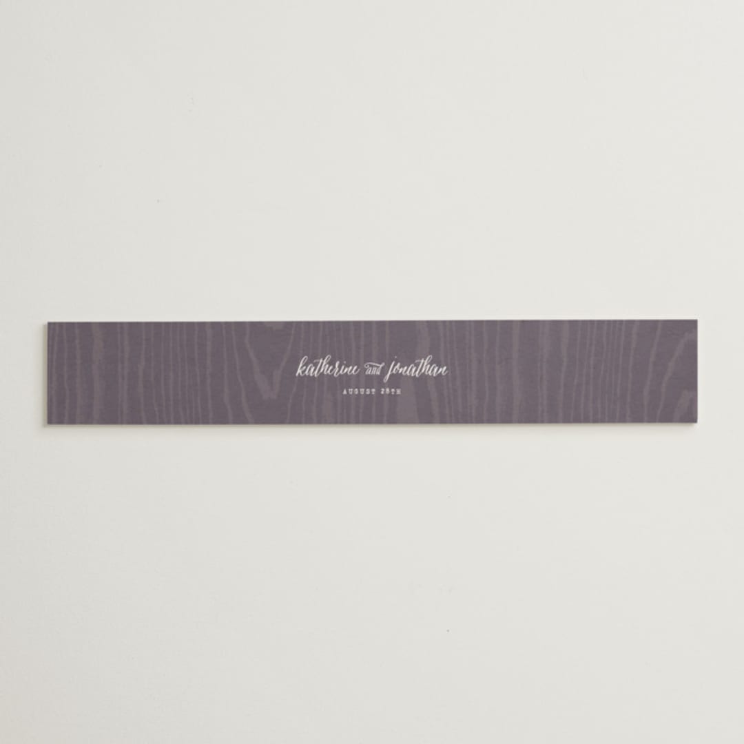"Garden Lights" - Belly Bands in Plum by Hooray Creative - Assembled with Invitation