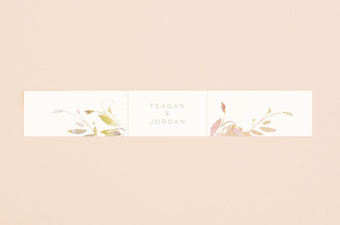 "Garden" - Belly Bands in Peach by Lori Wemple - Assembled with Invitation