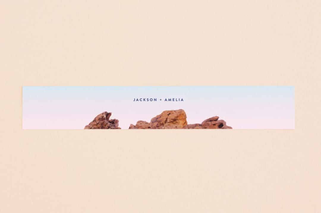 "Desert Rocks" - Belly Bands in Sunset by Owl and Toad - Assembled with Invitation
