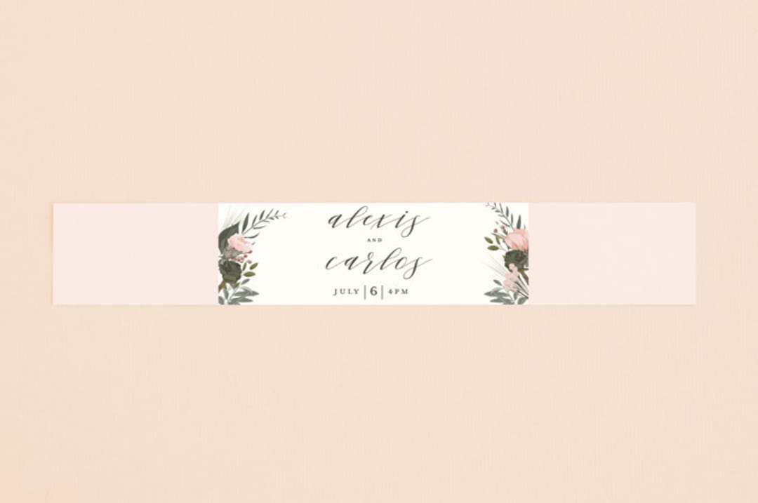 "Sahara" - Belly Bands in Carnation by Susan Moyal - Assembled with Invitation