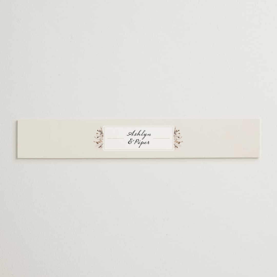 "Gone To Seed" - Belly Bands in Taupe by Honeybunch Studio - Assembled with Invitation
