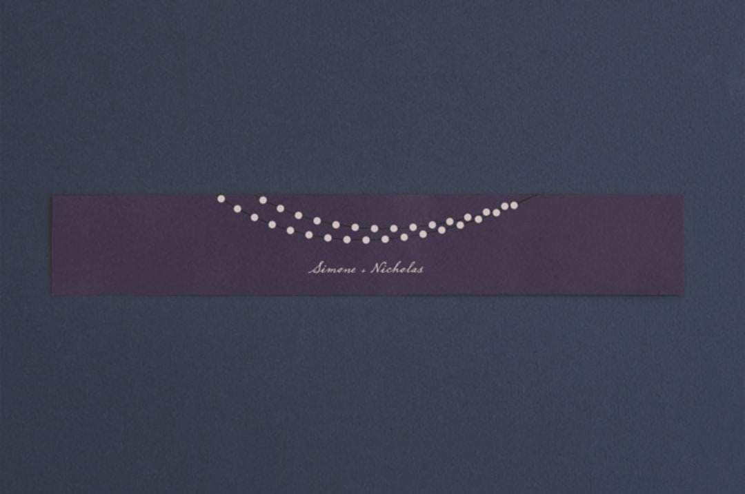 "Midnight Vineyard" - Belly Bands in Deep Eggplant by Design Lotus - Assembled with Invitation