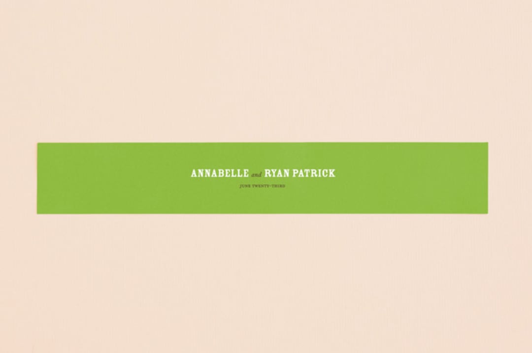 "Fling" - Belly Bands in Leaf by Andrea Mentzer - Assembled with Invitation