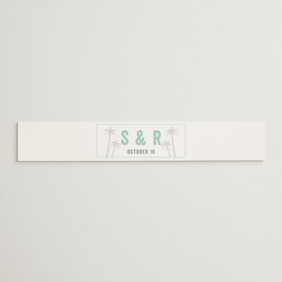 "Passport" - Belly Bands in Seafoam by Sarah Curry - Assembled with Invitation
