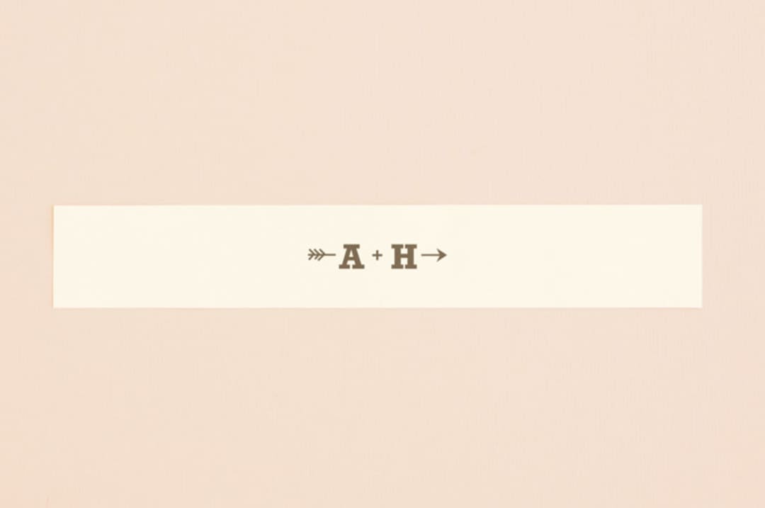 "Love Struck" - Belly Bands in Pale Salmon by The Social Type - Assembled with Invitation