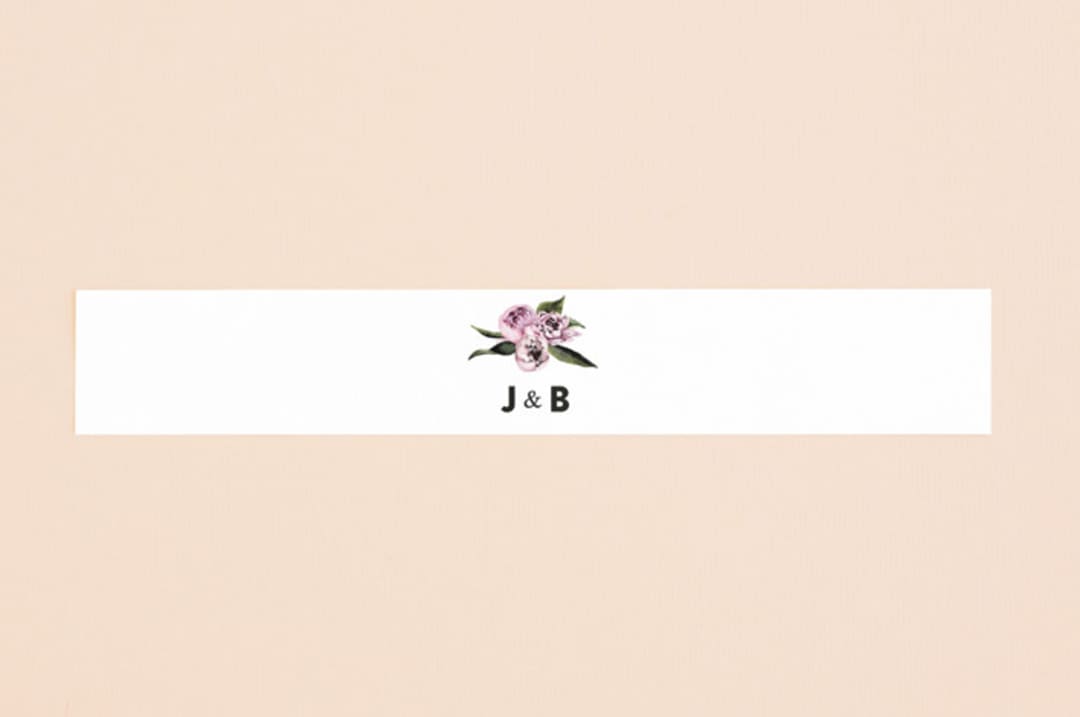 "Peony" - Belly Bands in Ice Mist by Cass Loh - Assembled with Invitation