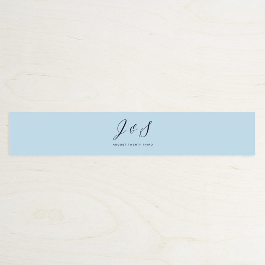 "Mountain Retreat" - Belly Bands in Evening Sky by Design Lotus - Assembled with Invitation