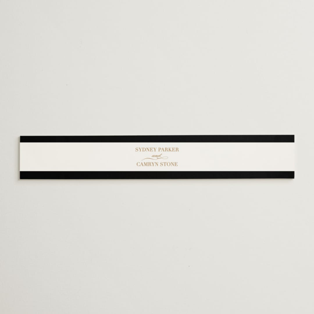"Fashion District" - Belly Bands in Black Tie by Jill Means - Assembled with Invitation