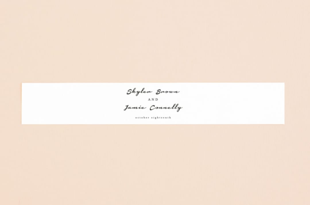 "Dressed in White" - Belly Bands in Cloud by Angela Garrick - Assembled with Invitation
