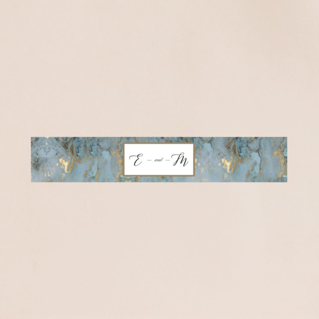 "Something Blue" - Belly Bands in Aqua by Benita Crandall - Assembled with Invitation