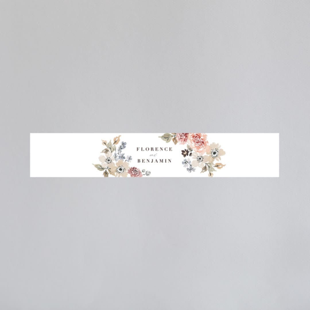 "Wildflower Garden" - Belly Bands in Meadow by Wildfield Paper Co - Assembled with Invitation
