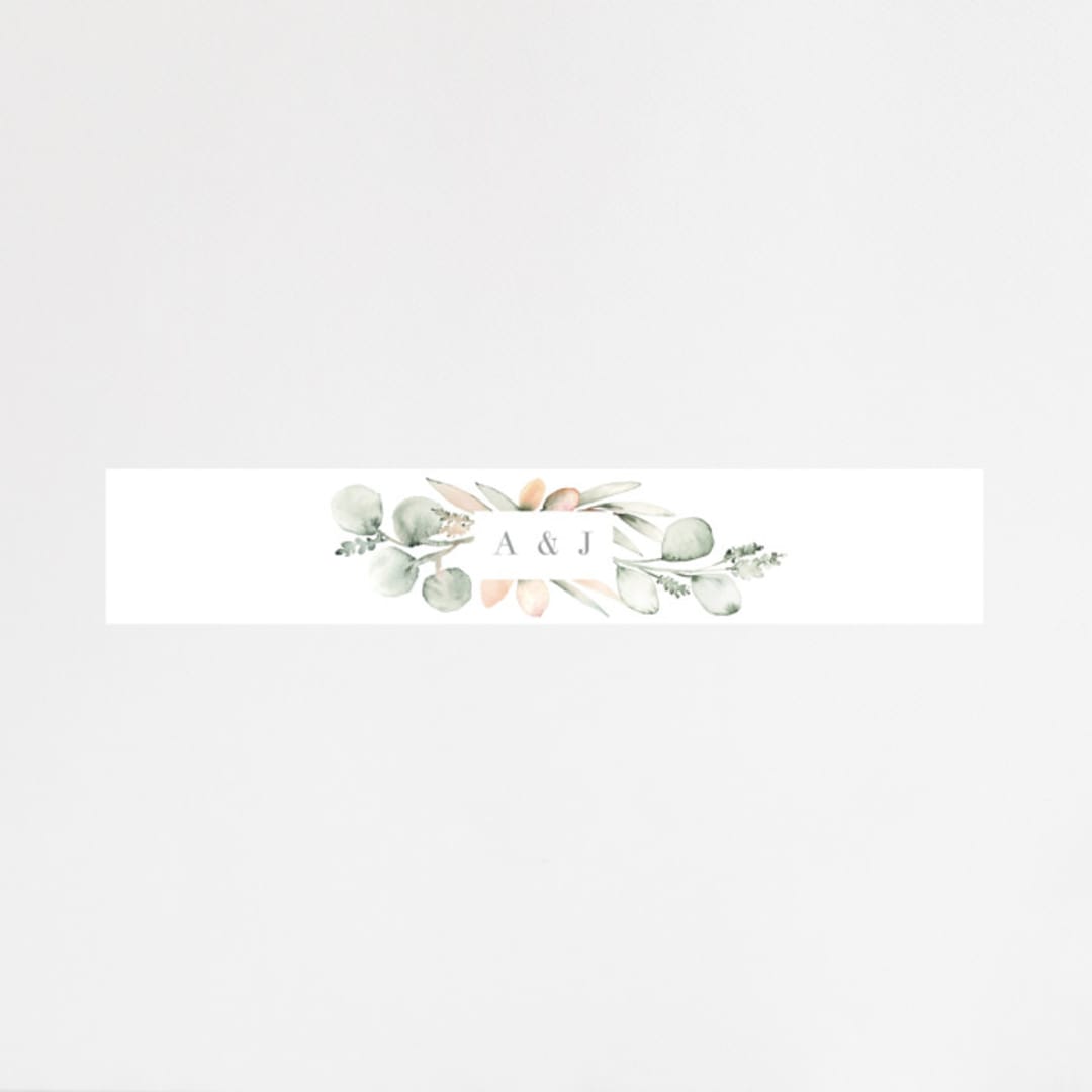"Romantic Eucalyptus" - Belly Bands in Sage by Petra Kern - Assembled with Invitation
