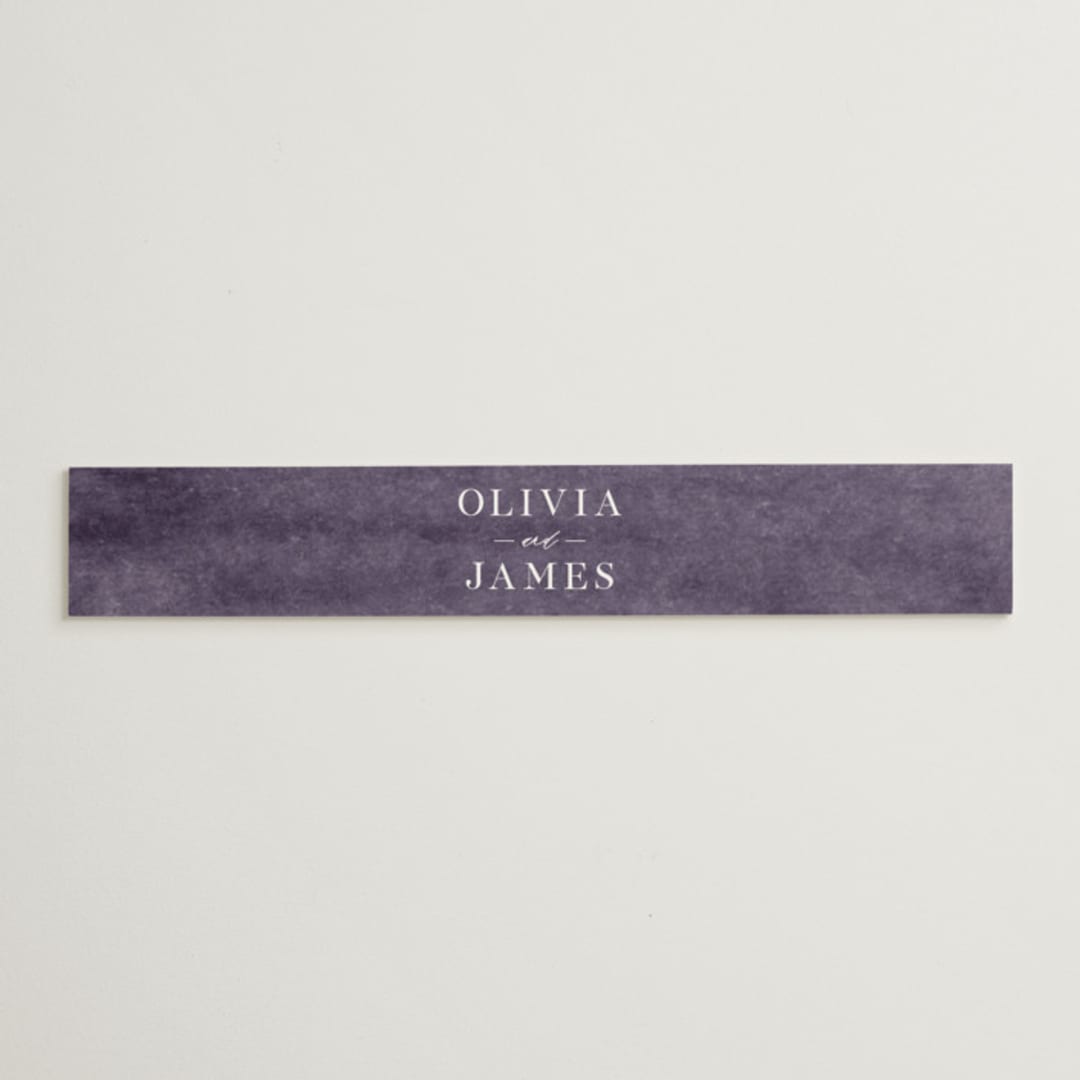"Garden Stroll" - Belly Bands in Lilac by Creo Study - Assembled with Invitation