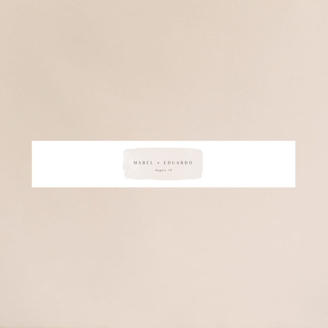 "Sculpture Garden" - Belly Bands in Desert by Hooray Creative - Assembled with Invitation