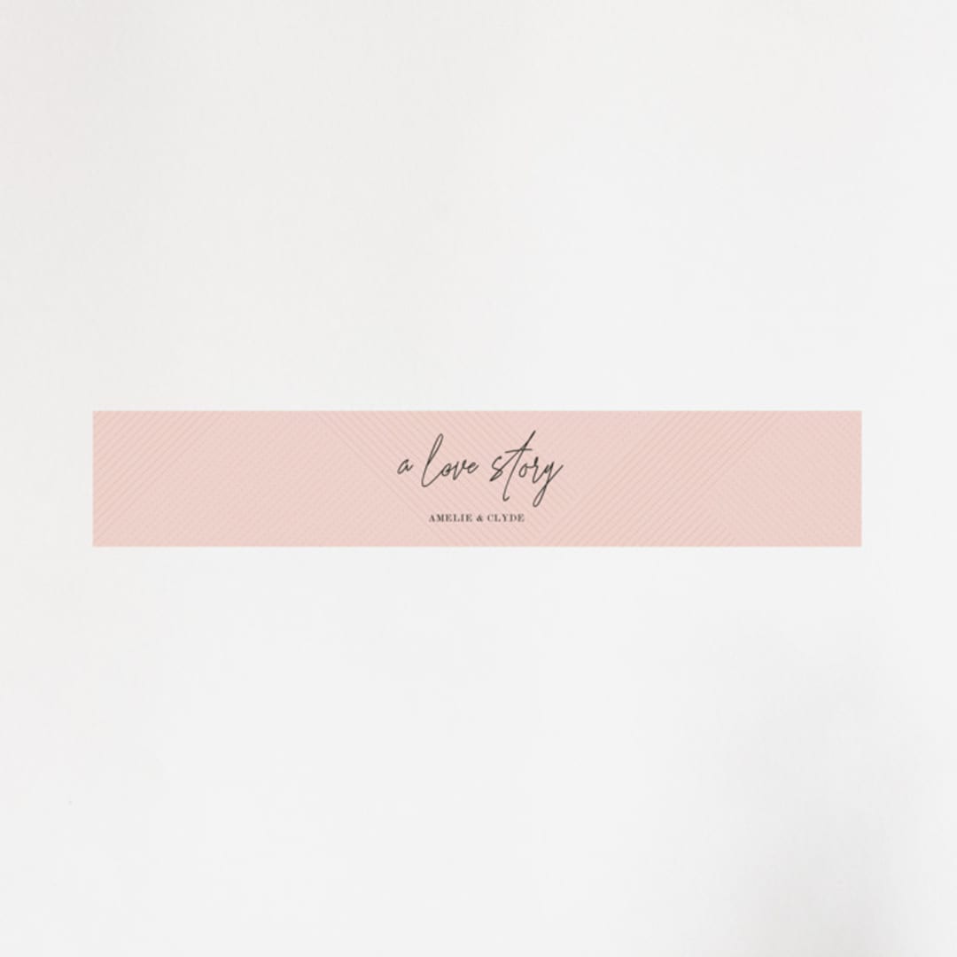 "A Storybook Wedding" - Belly Bands in Blush by Katy Shen - Assembled with Invitation