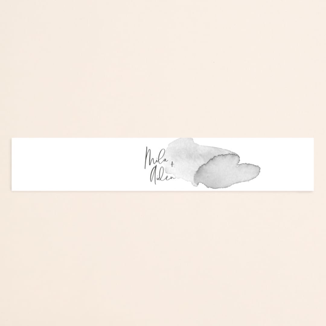 "Moxie" - Belly Bands in Ink by Design Lotus - Assembled with Invitation