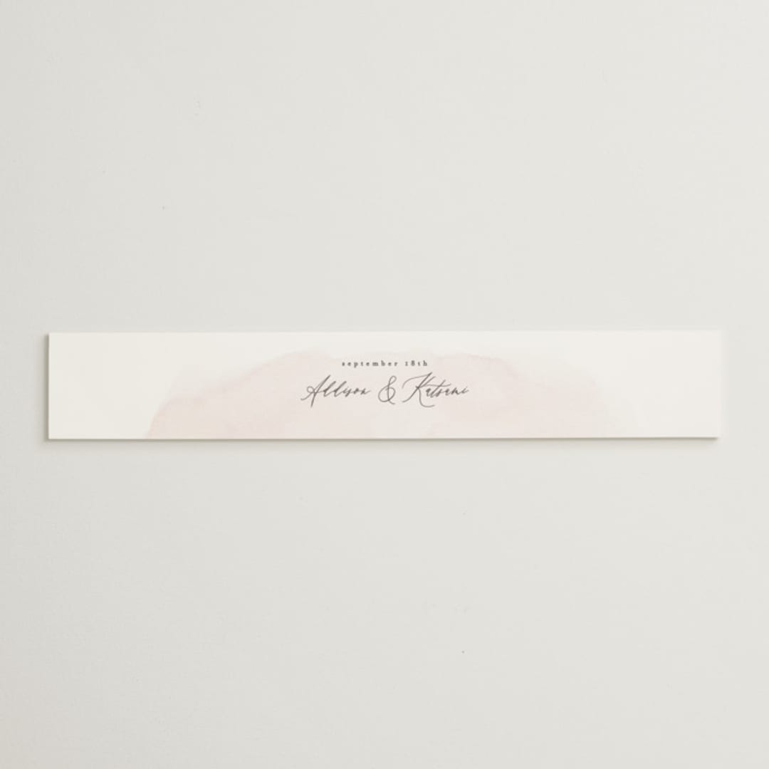 "Softly Layered" - Belly Bands in Blush by Everett Paper Goods - Assembled with Invitation