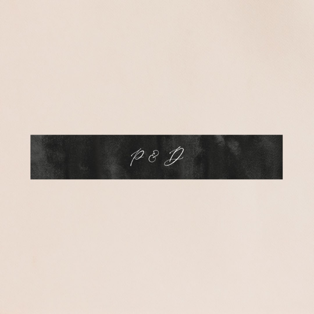 "Inky" - Belly Bands in Ink by Pink House Press - Assembled with Invitation