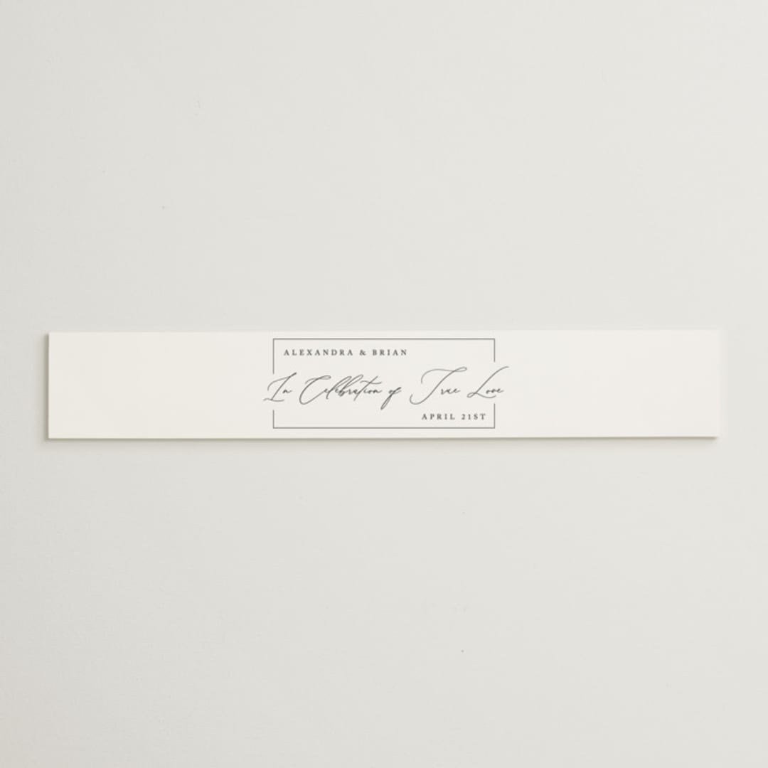 "Love Story" - Belly Bands in Alabaster by Liz Conley - Assembled with Invitation