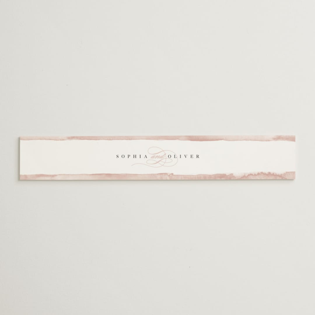 "First Love" - Belly Bands in Blush by Pixel and Hank - Assembled with Invitation