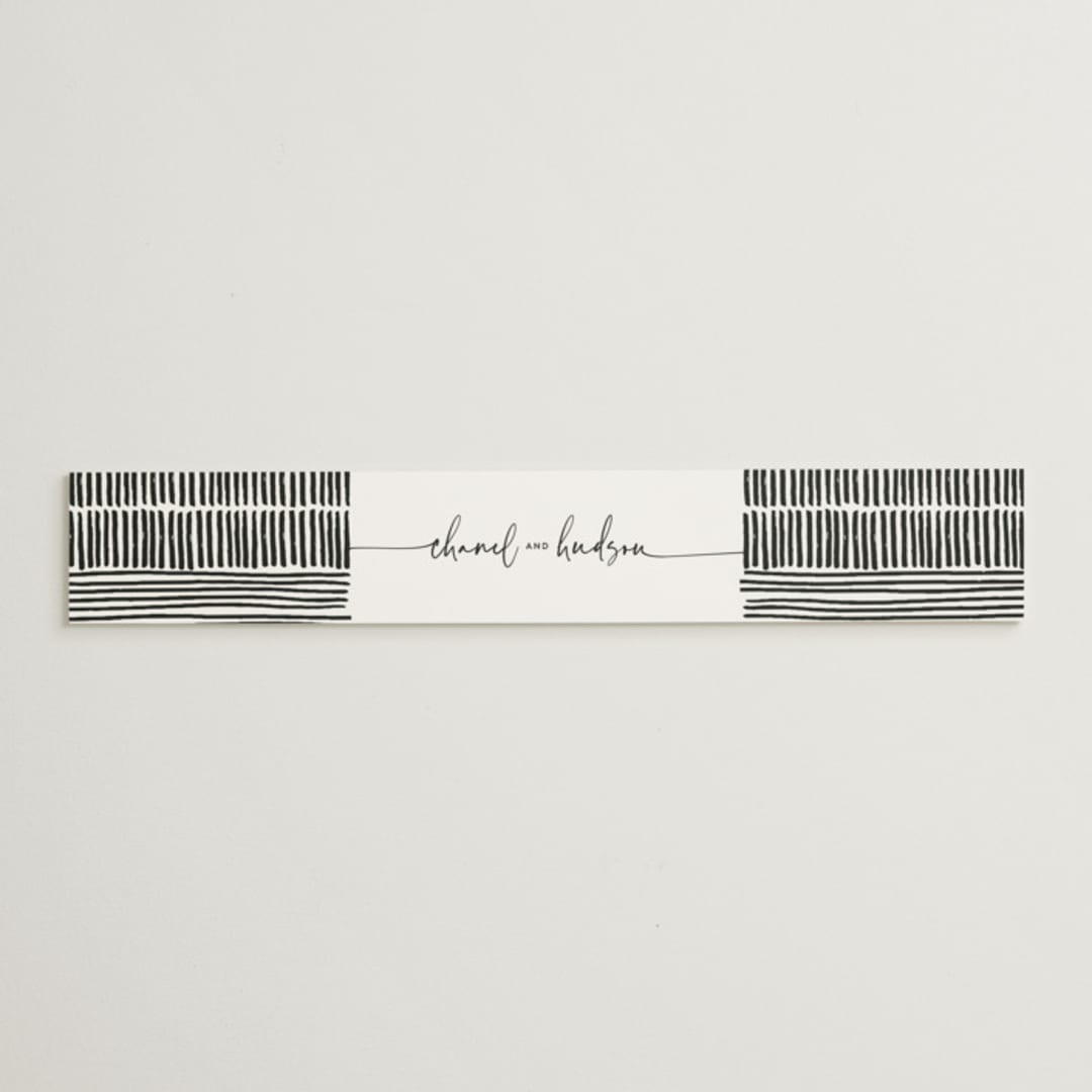 "Madison Ave" - Belly Bands in Linen by Design Lotus - Assembled with Invitation