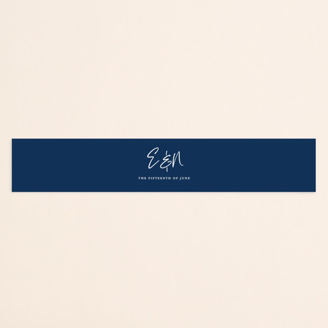 "Semi Formal" - Belly Bands in Navy by Kerry Doyle - Assembled with Invitation