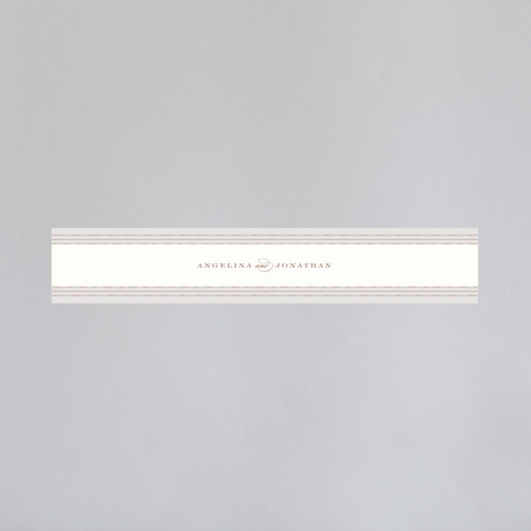 "Simply Grand" - Belly Bands in Dove by Hooray Creative - Assembled with Invitation