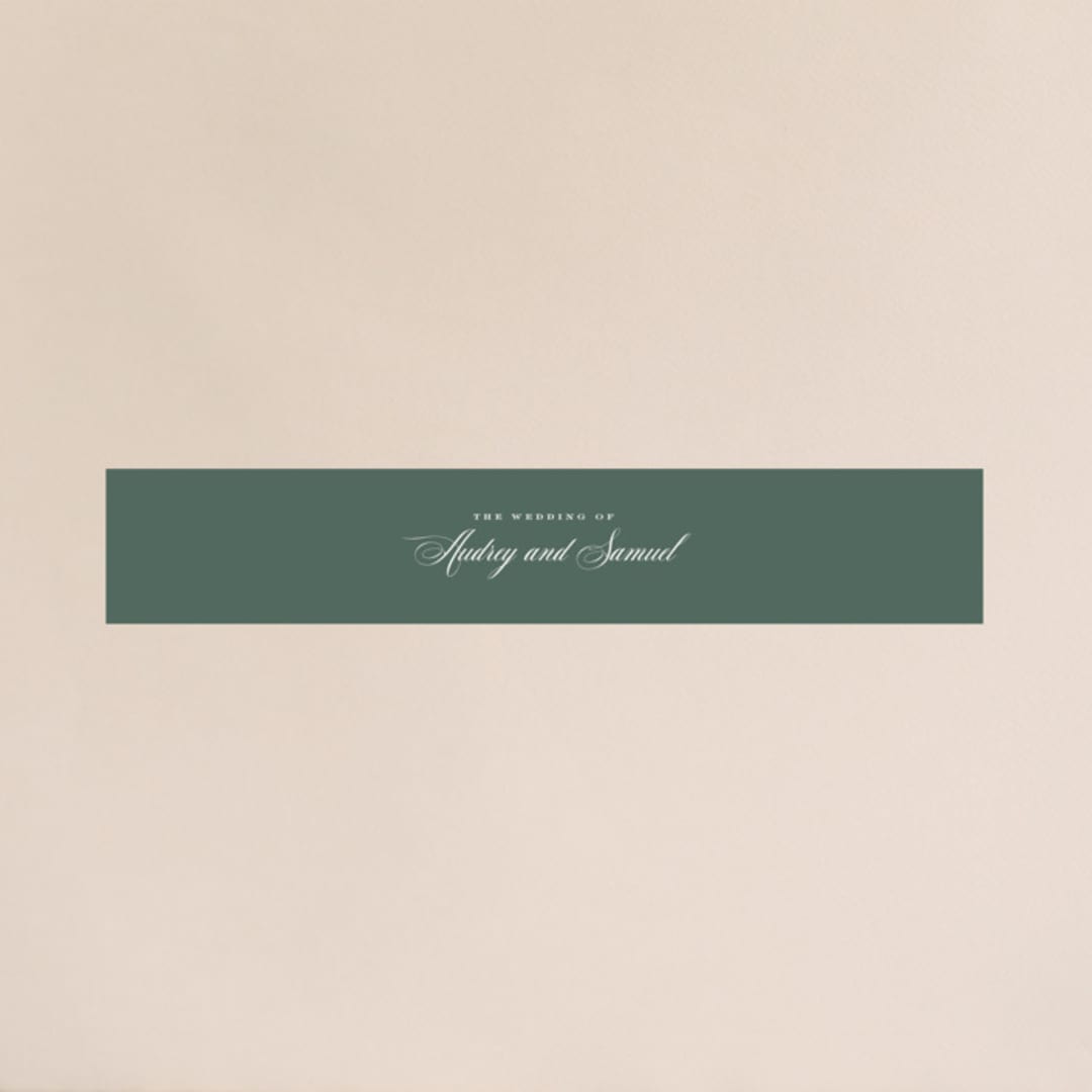 "Roman Shade" - Belly Bands in Evergreen by Carrie ONeal - Assembled with Invitation