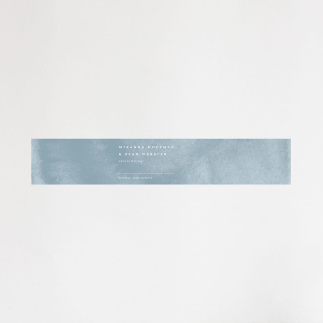 "Painted Ikat" - Belly Bands in Frost by Liz Conley - Assembled with Invitation