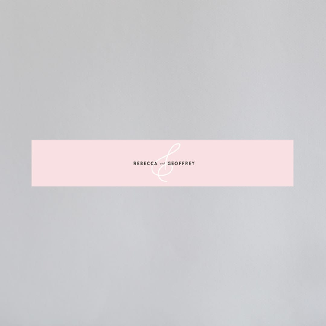 "AND" - Belly Bands in Carnation by Kim Dietrich Elam - Assembled with Invitation