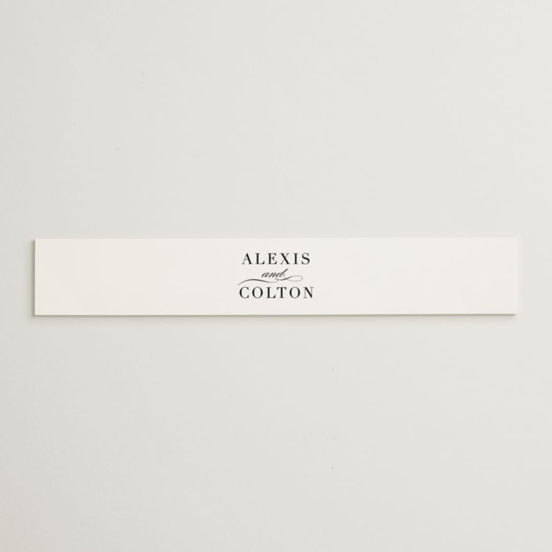 "Charming" - Belly Bands in Pearl by AK Graphics - Assembled with Invitation