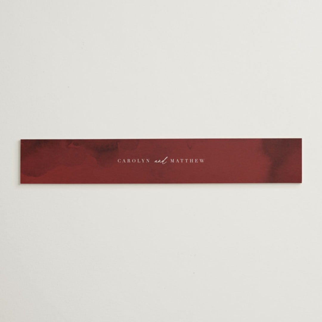 "harvest" - Belly Bands in Cabernet by Everett Paper Goods - Assembled with Invitation