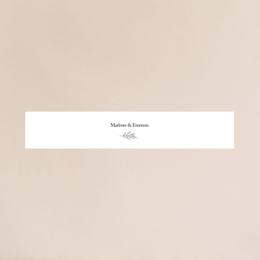 "Marlowe" - Belly Bands in Classy White by Kelly Schmidt - Assembled with Invitation