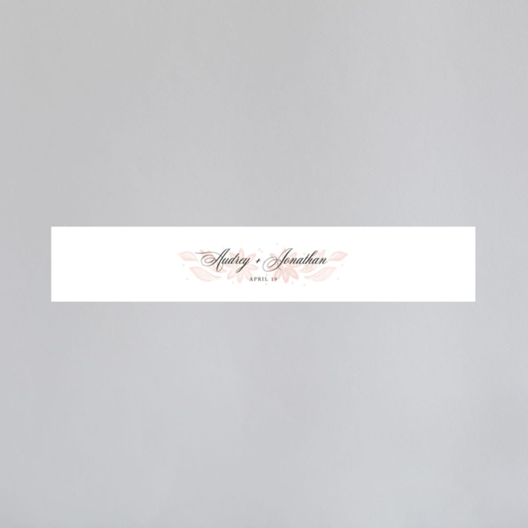 "Batikka" - Belly Bands in Blush by Paper Raven Co. - Assembled with Invitation