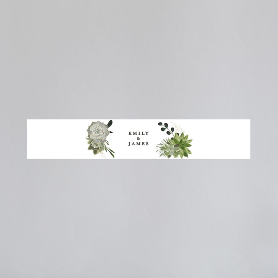 "Agave & Greens" - Belly Bands in Ivory by Susan Moyal - Assembled with Invitation