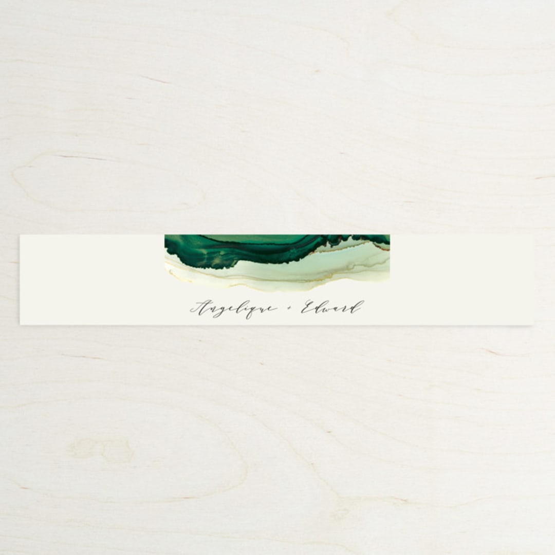 "Flow" - Belly Bands in Emerald by Three Kisses Studio - Assembled with Invitation