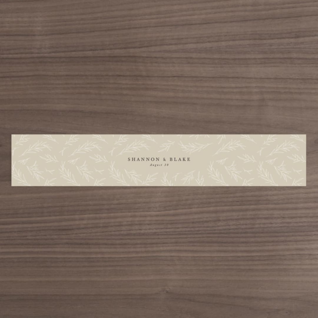 "Herb Garden" - Belly Bands in Taupe by Sarah Brown - Assembled with Invitation