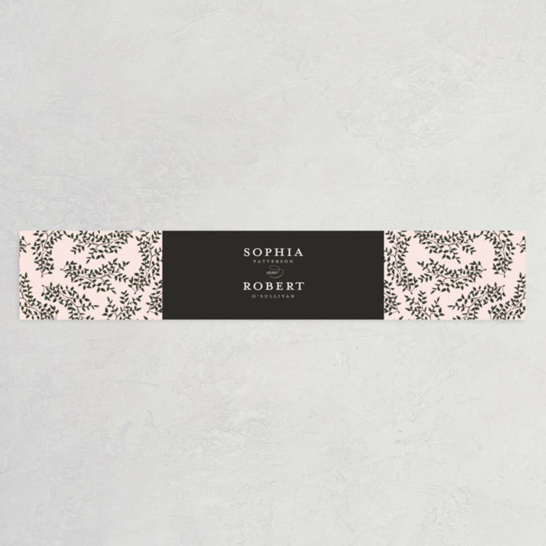 "Lovely Vine" - Belly Bands in Blush by Susan Moyal - Assembled with Invitation