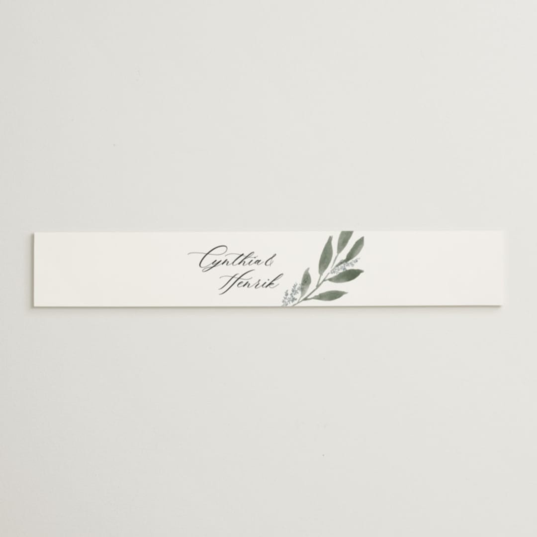 "Pressed Foliage" - Belly Bands in Heather by Stacey Meacham - Assembled with Invitation
