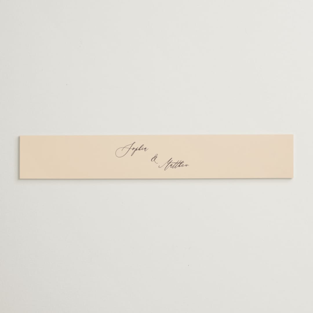 "un mariage photographique" - Belly Bands in Mocha by Benita Crandall - Assembled with Invitation