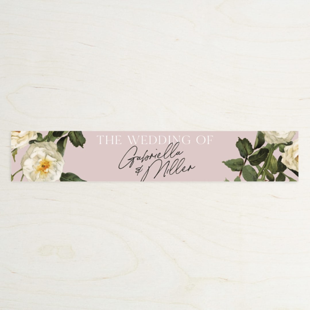 "Marry You" - Belly Bands in Blush by Design Lotus - Assembled with Invitation