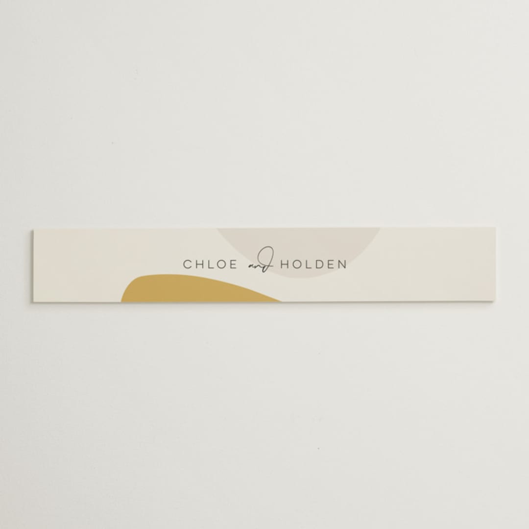 "Organic shapes" - Belly Bands in Mustard by Morgan Kendall - Assembled with Invitation