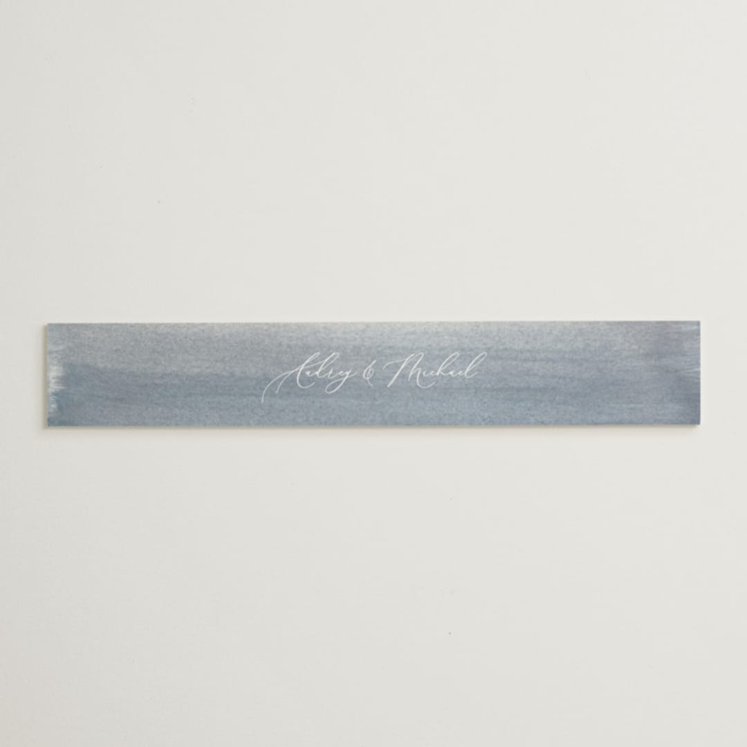 "Romantic Watercolor" - Belly Bands in Mist by Sparkvites - Assembled with Invitation