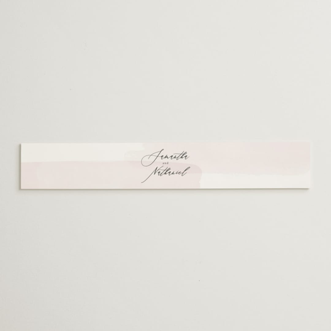 "Painterly" - Belly Bands in Blush by Kelly Schmidt - Assembled with Invitation