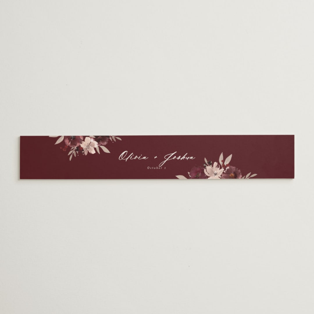 "Emyn" - Belly Bands in Burgundy by Itsy Belle Studio - Assembled with Invitation