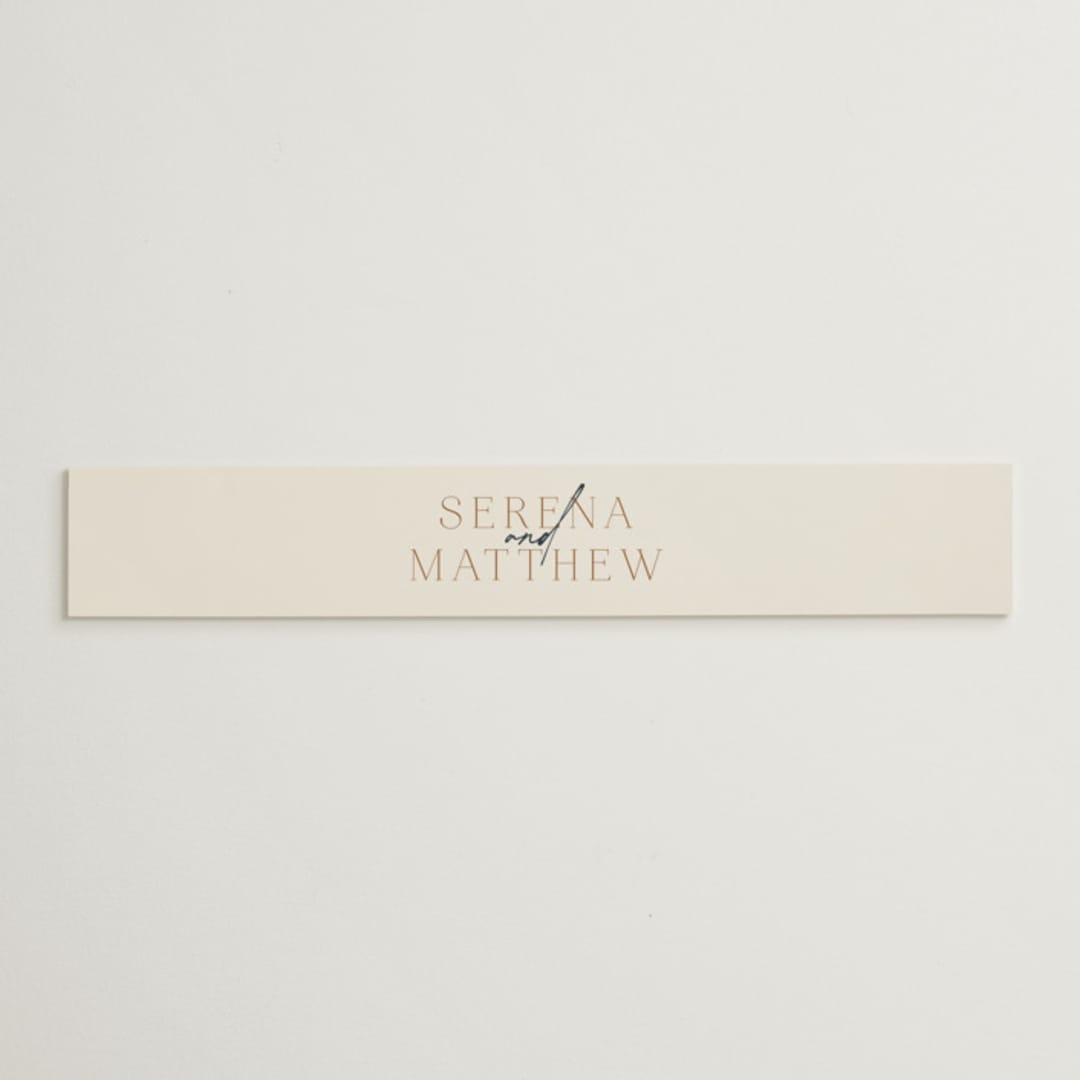 "Modern Traditionalist" - Belly Bands in Butterscotch by Morgan Kendall - Assembled with Invitation